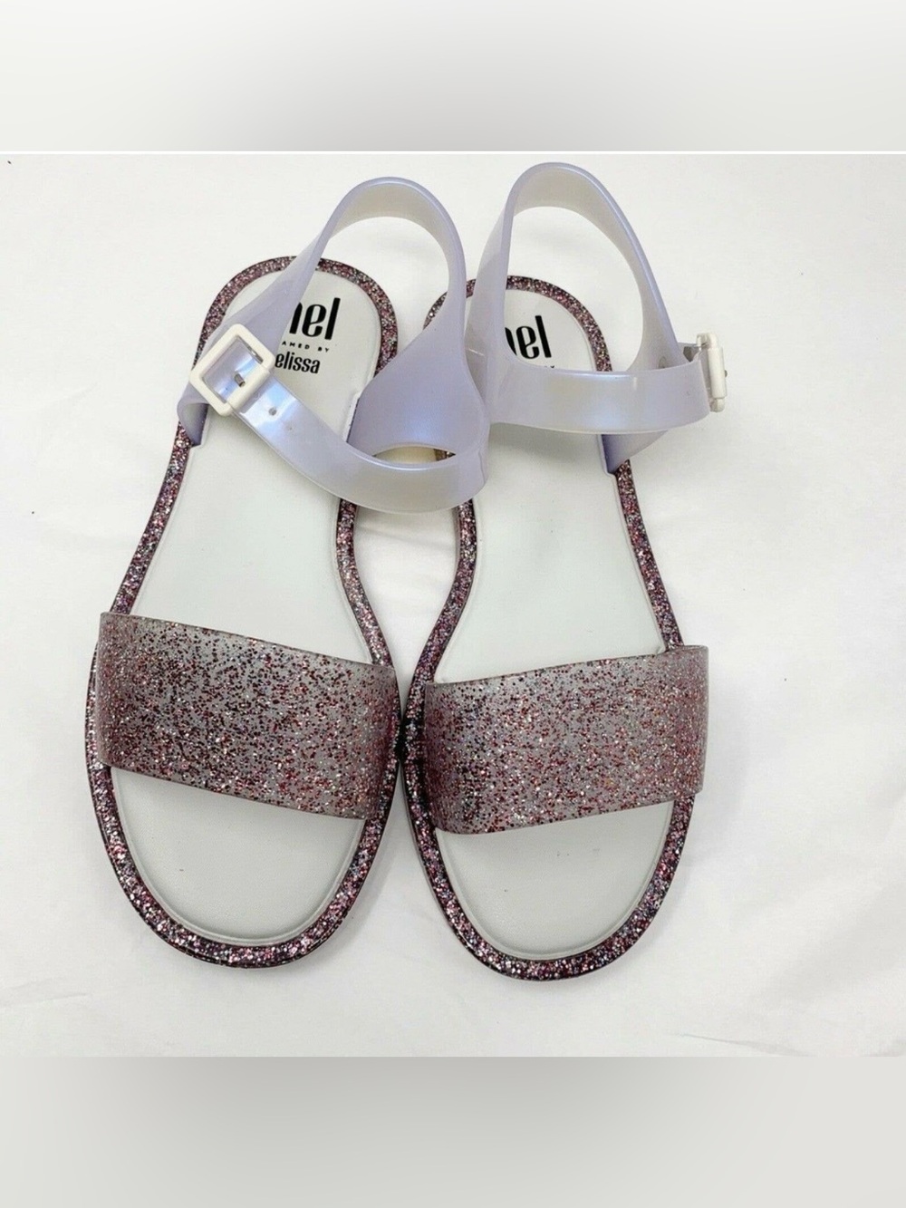 Mel by Melissa Jelly Glitter Sandals- Size 4